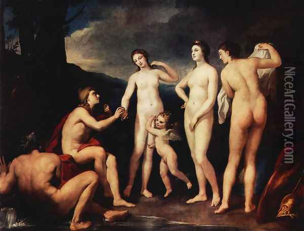Judgement of Paris Oil Painting - Anton Raphael Mengs