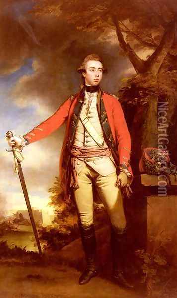 Portrait Of George Townshend Lord Ferrers (1755 1811) Oil Painting - Sir Joshua Reynolds