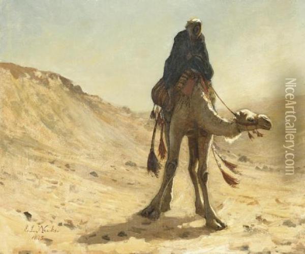 The Camel Rider Oil Painting - Edwin Lord Weeks