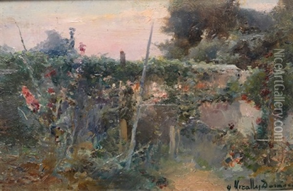 Jardin Oil Painting - Enrique Miralles Darmanin