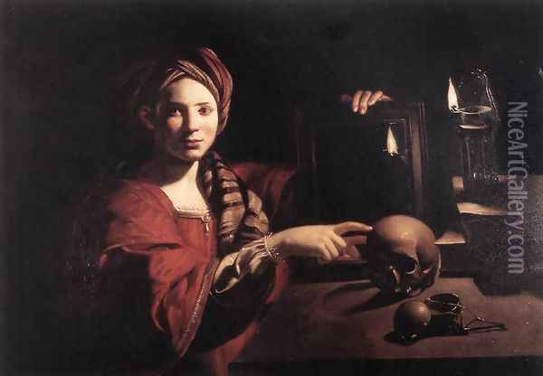 Allegory of the Vanity of Earthly Things Oil Painting - Unknown Painter