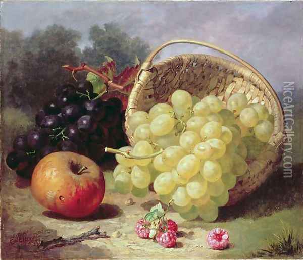 Still Life with Fruit, 1873 Oil Painting - Eloise Harriet Stannard