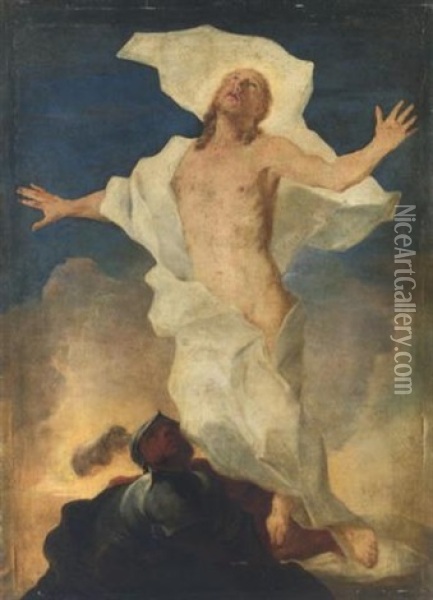 Cristo Risorto Oil Painting - Giovanni Battista Piazzetta