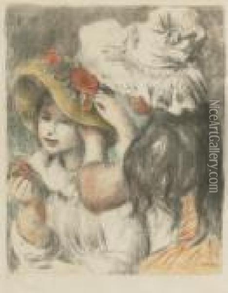 Le Chapeau Epingle, 2e Planche Oil Painting - Pierre Auguste Renoir