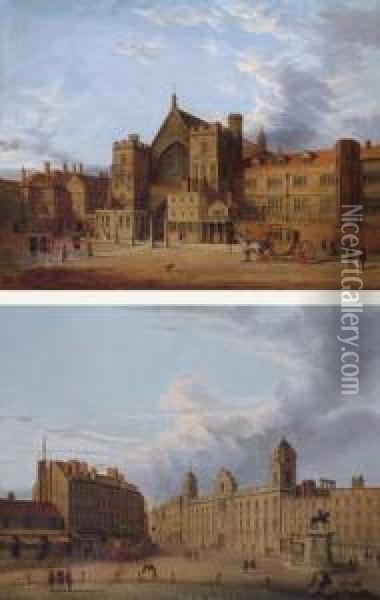 Old Palace Yard And Westminster House Oil Painting - Paul, John Dean