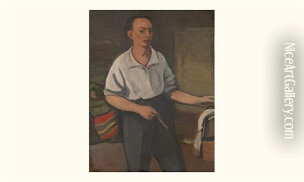 Autoportrait Oil Painting - Georges (Karpeles) Kars
