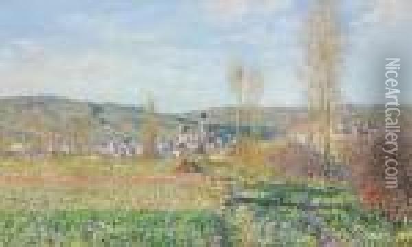 Vetheuil Au Soleil Oil Painting - Claude Oscar Monet