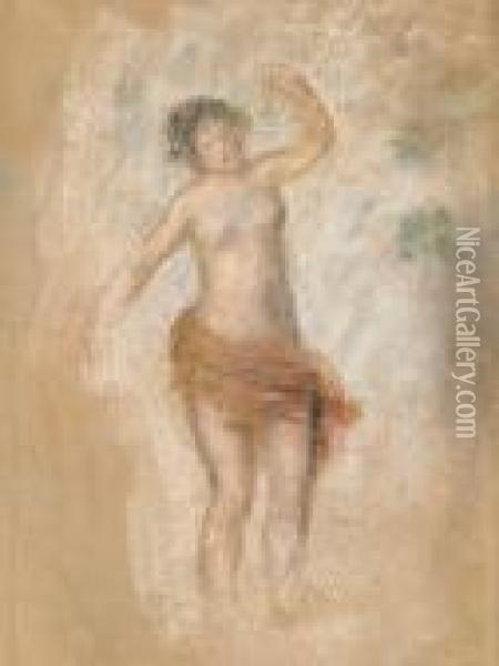 Faunesse Dansant: Etude Pour Oedipe-roi Oil Painting - Pierre Auguste Renoir