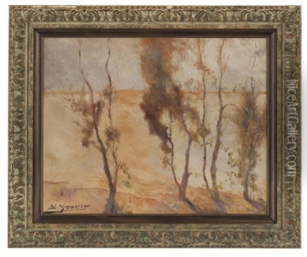 Eucalyptus Trees Oil Painting - William Robert Hollingsworth