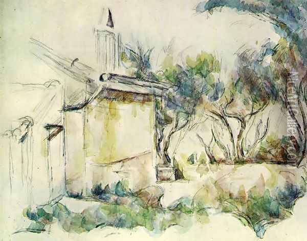 Jourdans Cottage2 Oil Painting - Paul Cezanne