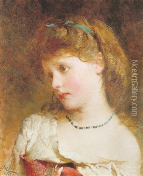 The Little Dreamer Oil Painting - George Elgar Hicks