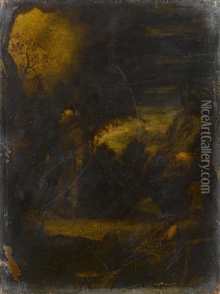 Scenes From The Life Of Saint Francis Ofassisi Oil Painting - Girolamo Muziano
