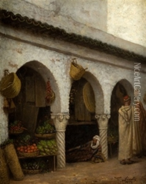 Escena Marroqui Oil Painting - Joseph Sintes