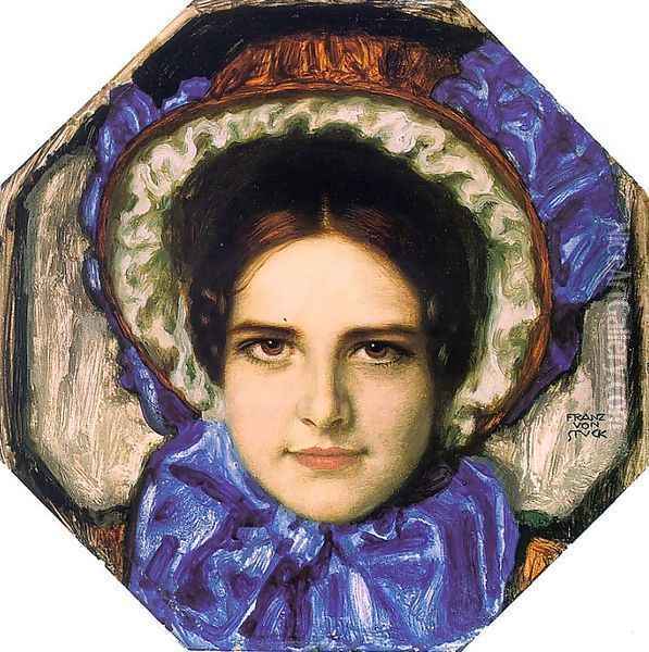Daughter Mary 1910 Oil Painting - Franz von Stuck