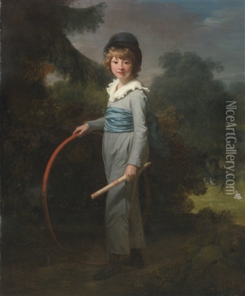 Portrait Of Henry John Lambert Oil Painting - Henri-Pierre Danloux