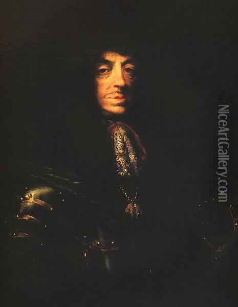 Portrait of King John Casimir Oil Painting - Daniel Schultz