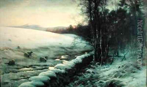 Landscape Snowscene Oil Painting - Joseph Farquharson