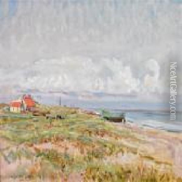 Scenery From Skagen Oil Painting - Viggo Johansen