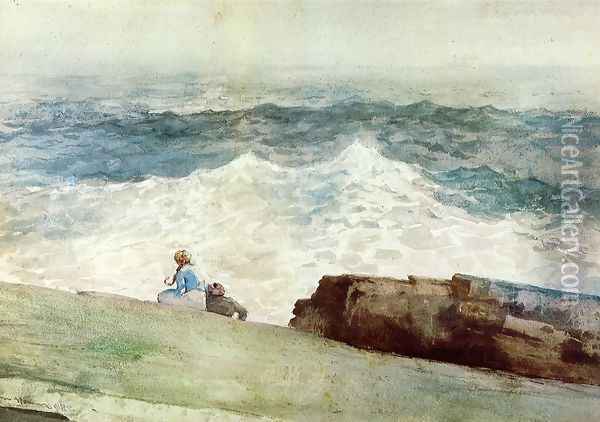 The Northeaster Oil Painting - Winslow Homer