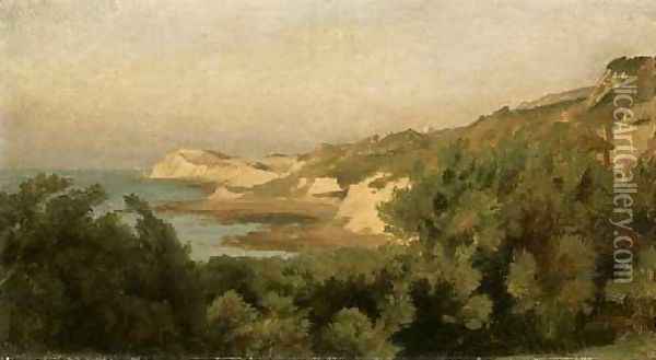 On the Coast, Isle of Wight Oil Painting - Lord Frederick Leighton