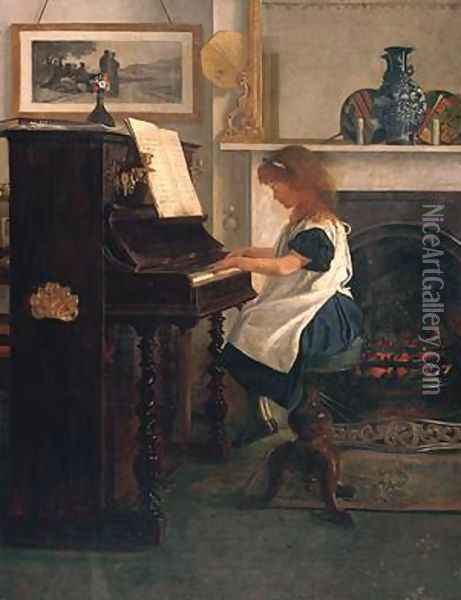 At the Piano Oil Painting - Henry Stacy Marks