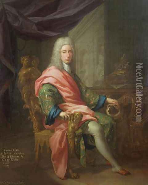 Thomas Coke b.1698 1st Earl of Leicester of the First Creation Oil Painting - Francesco Trevisani