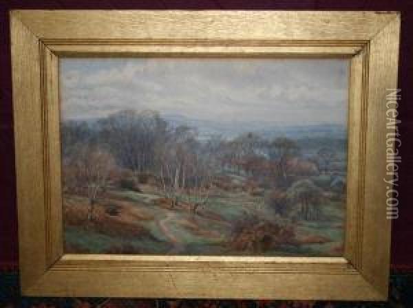 Hampstead Heath Looking Over Toharrow-on-the-hill Oil Painting - Edith Martineau