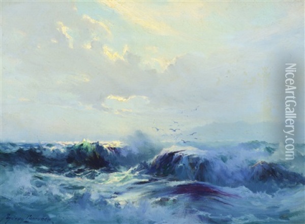 Seascape Oil Painting - Sydney Mortimer Laurence
