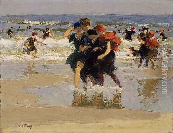 At the Seaside 3 Oil Painting - Edward Henry Potthast
