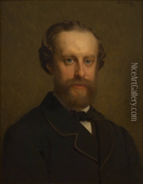 Portrait De Gentilhomme Oil Painting - Alexandre Nestor Nicolas Robert