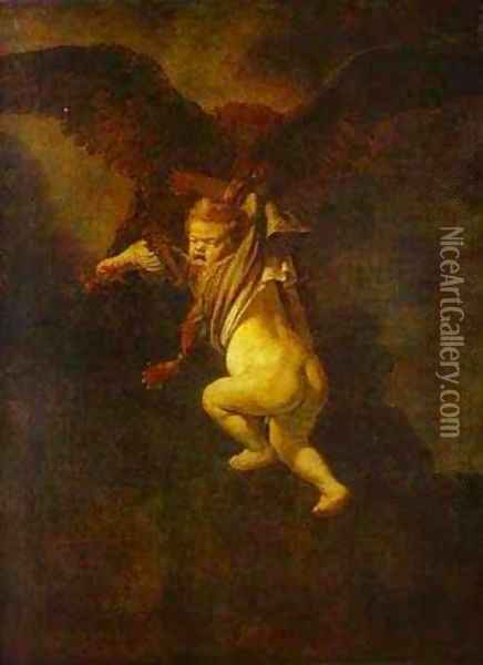 The Abduction Of Ganymede 1635 Oil Painting - Harmenszoon van Rijn Rembrandt