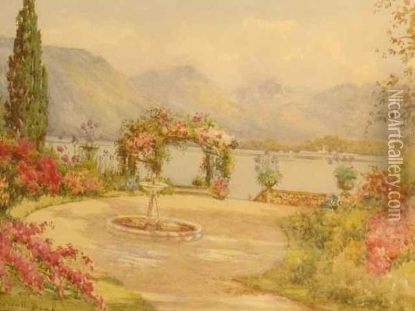 Lake Como Oil Painting - Robert Creswell Boak