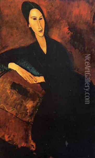Portrait of Anna Zborowska Oil Painting - Amedeo Modigliani