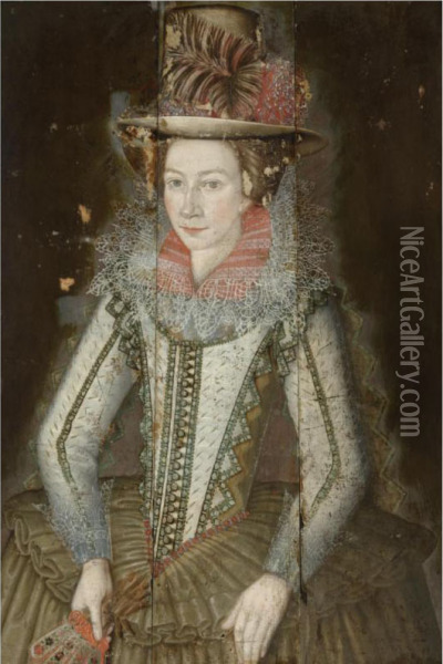 Portrait Of A Lady Oil Painting - Adam de Colone