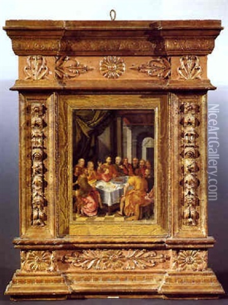 L'ultima Cena Oil Painting - Frans Francken the Elder