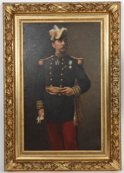 General Ademar Passerieu Oil Painting - Auguste Joseph Trupheme