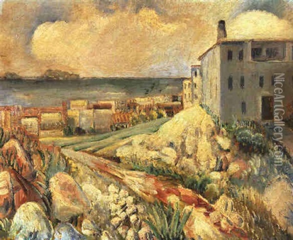 Landscape Near Marseille Oil Painting - Paul Kleinschmidt