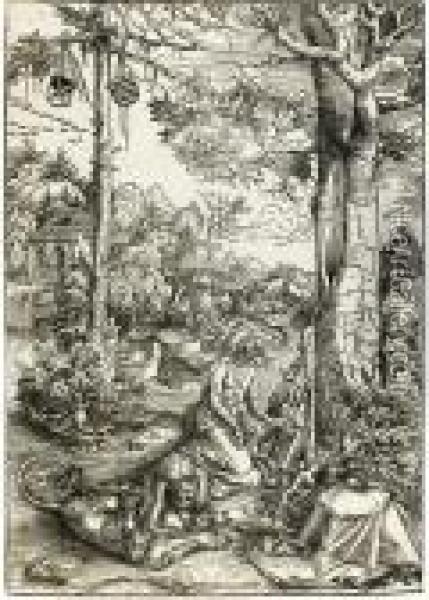 The Penitence Of Saint Jerome Oil Painting - Lucas The Elder Cranach