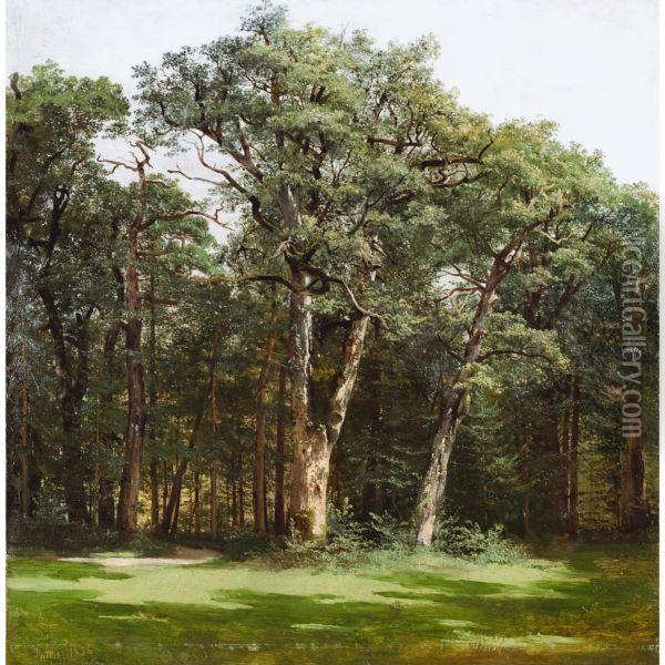 Arbres Oil Painting - Alexandre Calame