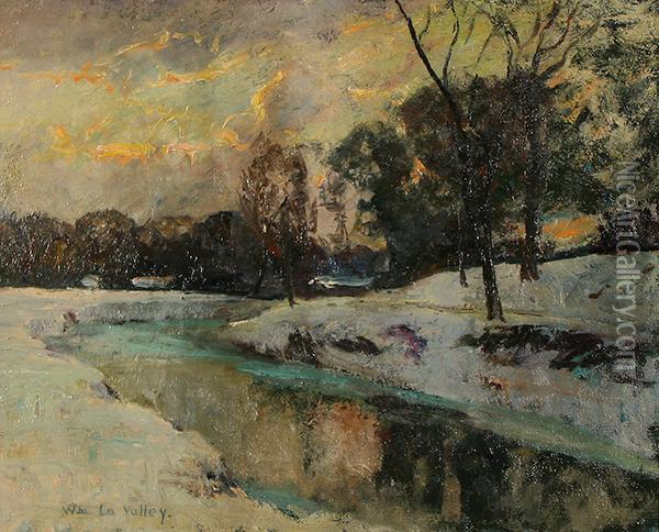 In Midwinter #6 Oil Painting - William Lavalley