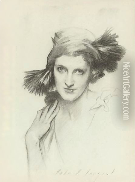 Portrait Of The Honourable Mrs. Reginald (Daisy) Fellowes Oil Painting - John Singer Sargent