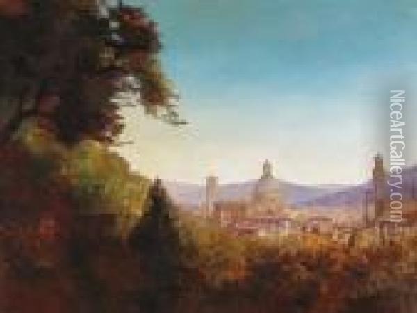 Florence Oil Painting - Gyula Hary