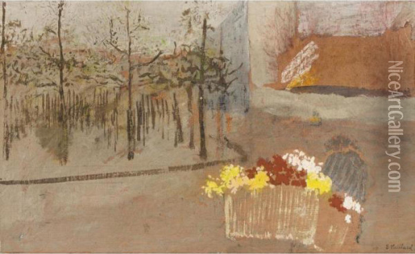 La Bouquetiere Oil Painting - Jean-Edouard Vuillard