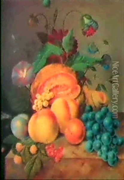 Fruchtestilleben Oil Painting - Eelke Jelles Eelkema