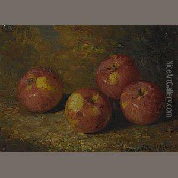 Still Life With Four Apples Oil Painting - Bryant Chapin