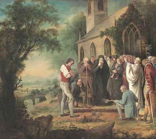 A final farewell Oil Painting - English School