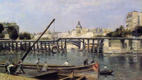 The Seine at Ile Saint-Denis Oil Painting - Stanislas Lepine