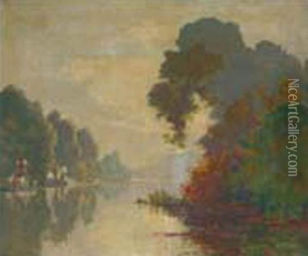 Bord De Lac Oil Painting - Leon Broquet