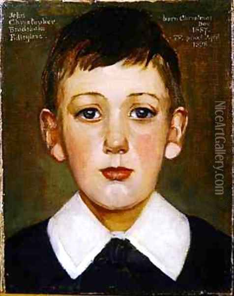 Portrait of a boy Oil Painting - John Fulleylove