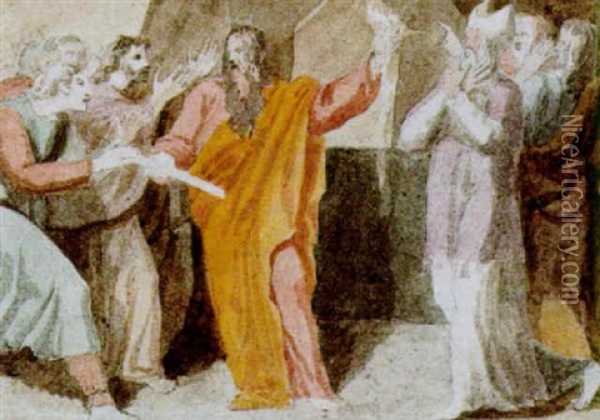 Jesus Im Gesprach Mit Den Weisen Oil Painting - Giovanni Fontana